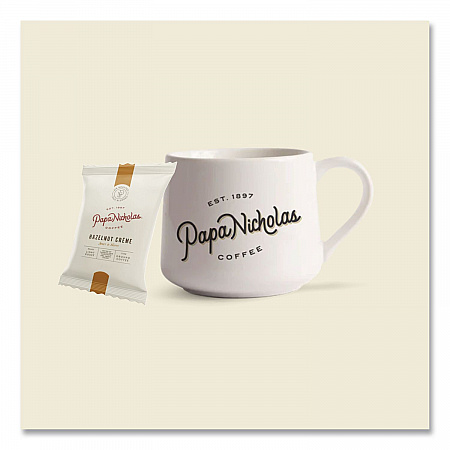 Premium Coffee, Hazelnut Creme, Ground Portion Packs, 18/Carton (25187)