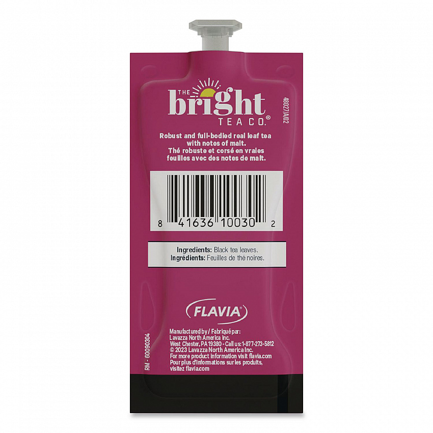 The Bright Tea Co. English Breakfast Black Tea Freshpack, 100/Carton (48027)