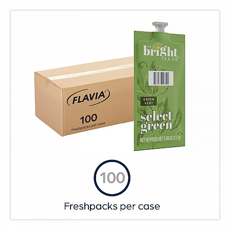 The Bright Tea Co. Select Green Tea Freshpack, 100/Carton (48028)