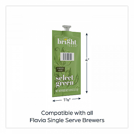 The Bright Tea Co. Select Green Tea Freshpack, 100/Carton (48028)