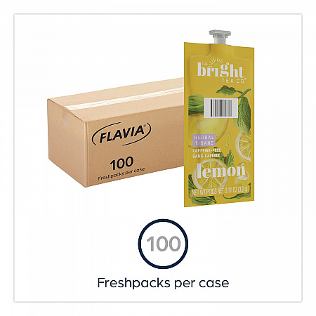 The Bright Tea Co. Lemon Herbal Tea Freshpack, 100/Carton (48022)