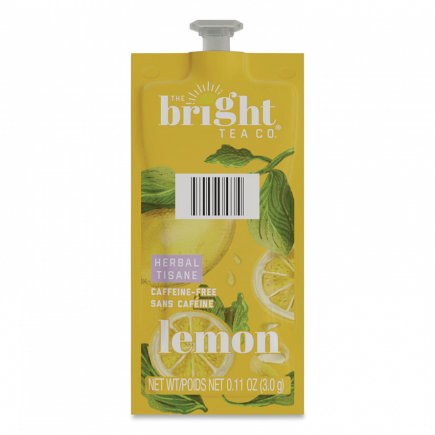 The Bright Tea Co. Lemon Herbal Tea Freshpack, 100/Carton (48022)