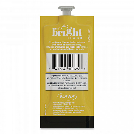 The Bright Tea Co. Lemon Herbal Tea Freshpack, 100/Carton (48022)
