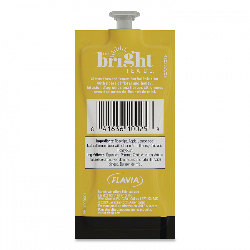 The Bright Tea Co. Lemon Herbal Tea Freshpack, 100/Carton (48022)