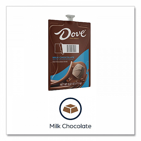 Dove Hot Chocolate Freshpack, Milk Chocolate, 72/Carton (48000)
