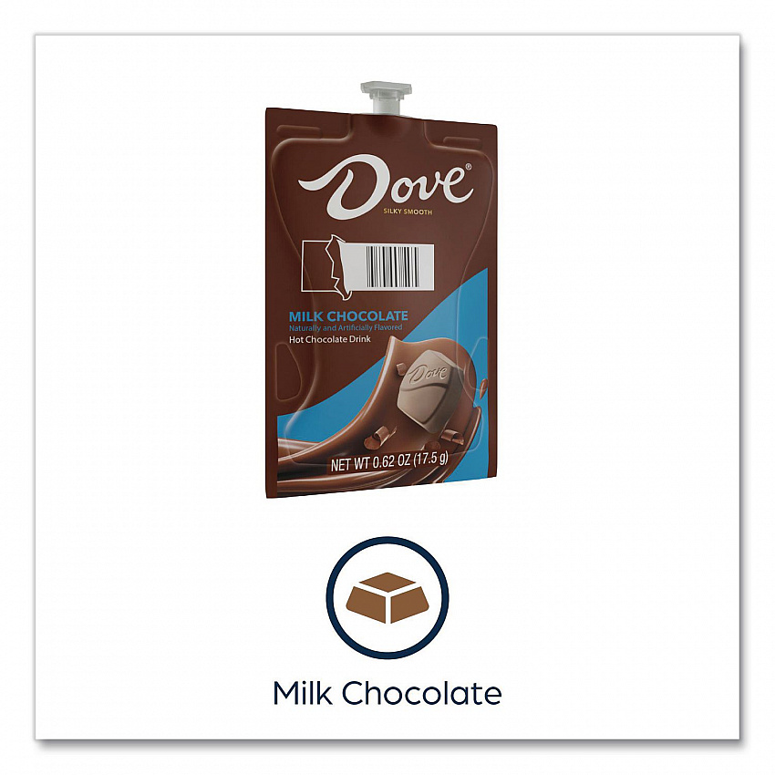Dove Hot Chocolate Freshpack, Milk Chocolate, 72/Carton (48000)