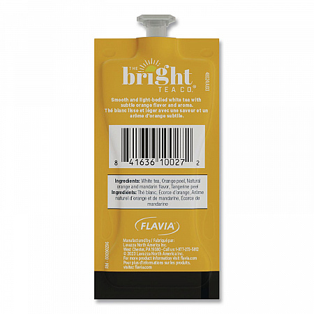 The Bright Tea Co. White with Orange Tea Freshpack, 100/Carton (48024)