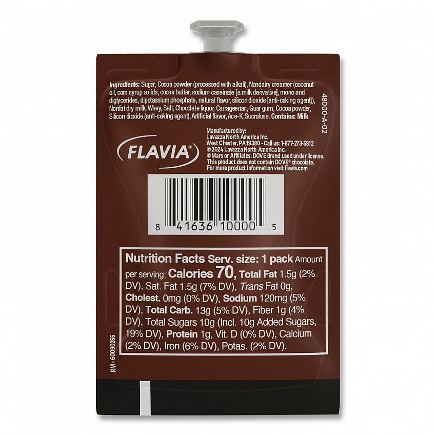 Dove Hot Chocolate Freshpack, Milk Chocolate, 72/Carton (48000)