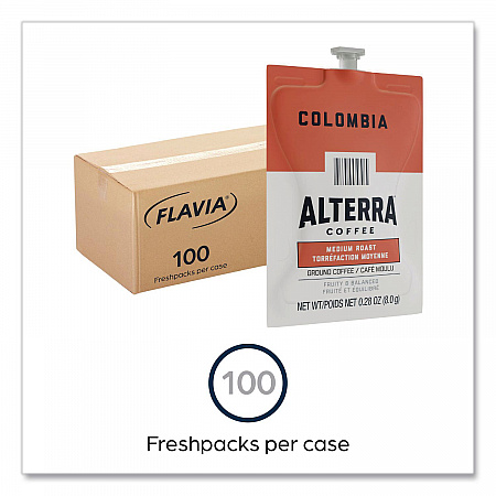 Alterra Columbia Coffee Freshpack, 100/Carton (48006)