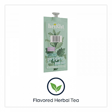 The Bright Tea Co. Peppermint Herbal Tea Freshpack, 100/Carton (48025)