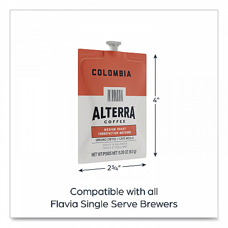 Alterra Columbia Coffee Freshpack, 100/Carton (48006)