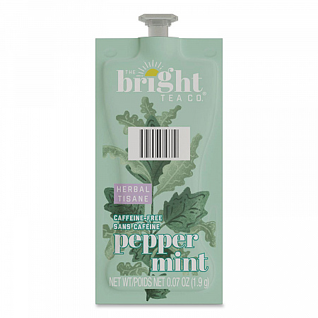 The Bright Tea Co. Peppermint Herbal Tea Freshpack, 100/Carton (48025)