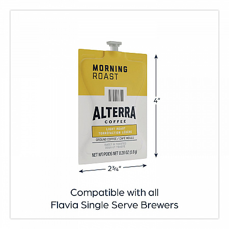 Alterra Morning Roast Coffee Freshpack, 100/Carton (48008)