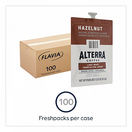 Alterra Hazelnut Coffee Freshpack, 100/Carton (48011)