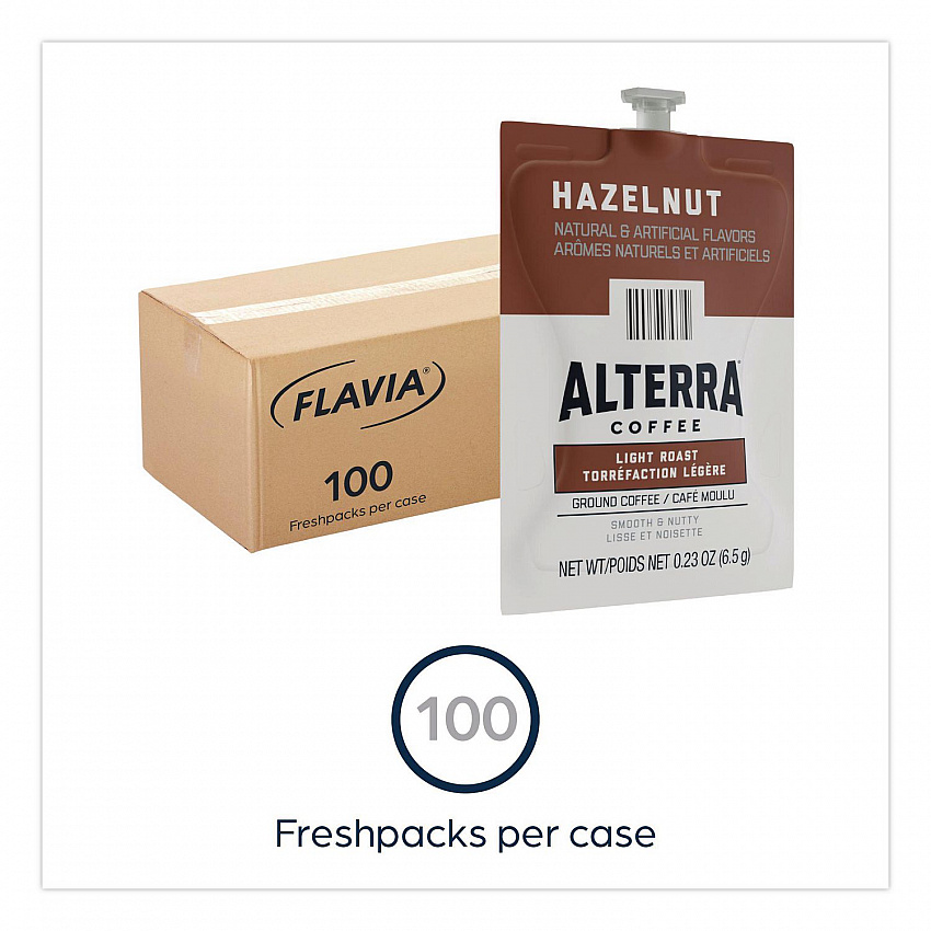 Alterra Hazelnut Coffee Freshpack, 100/Carton (48011)