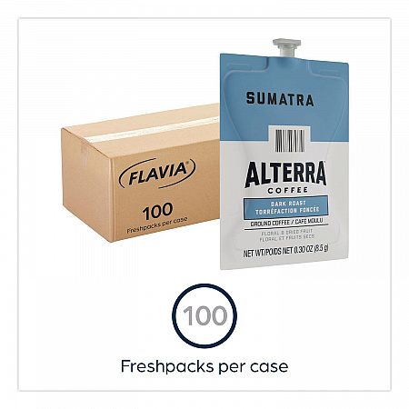 Alterra Sumatra Coffee Freshpack, 100/Carton (48017)