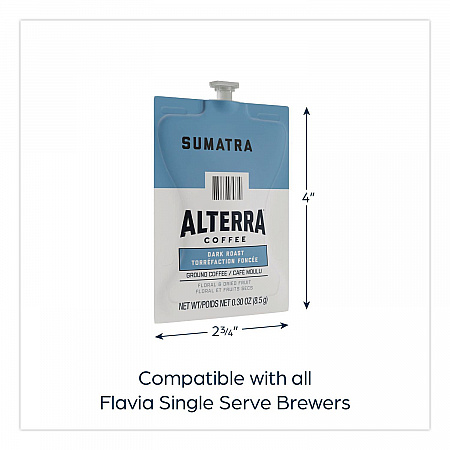 Alterra Sumatra Coffee Freshpack, 100/Carton (48017)