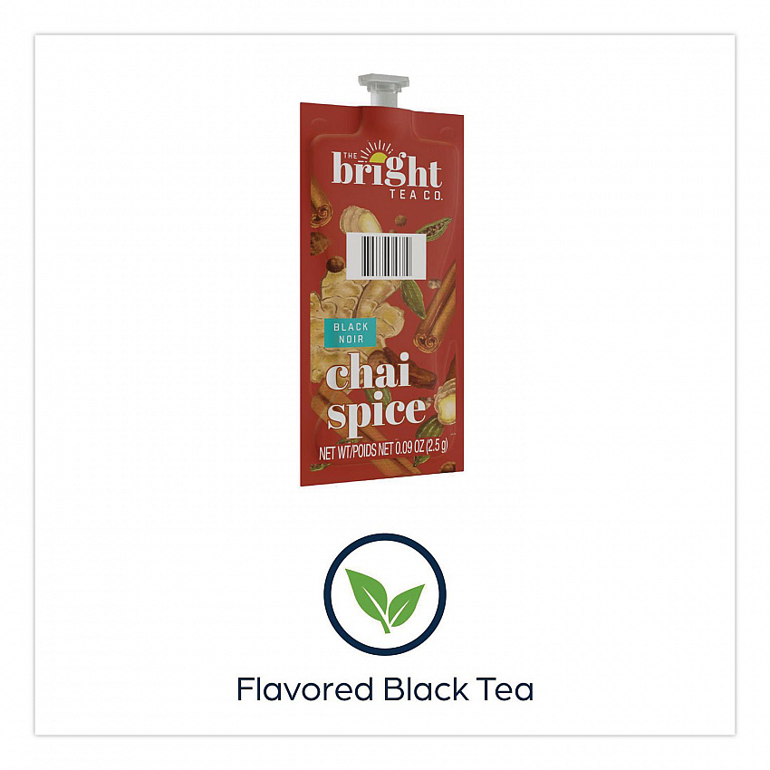 The Bright Tea Co. Chai Spice Black Tea Freshpack, 100/Carton (48021)