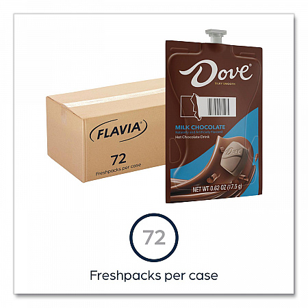 Dove Hot Chocolate Freshpack, Milk Chocolate, 72/Carton (48000)
