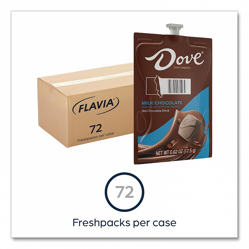 Dove Hot Chocolate Freshpack, Milk Chocolate, 72/Carton (48000)