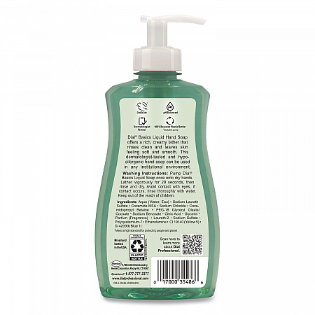 Basics Hypoallergenic Liquid Hand Soap, Floral, 11 oz, 12/Carton (35488)