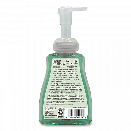 Basics Hypoallergenic Foaming Hand Wash, Aquatic, 10 oz Pump Bottle (35432EA)