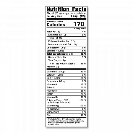 Honey Bunches of Oats with Almonds, 2 Bags/Box, 48 oz Box (22002622)