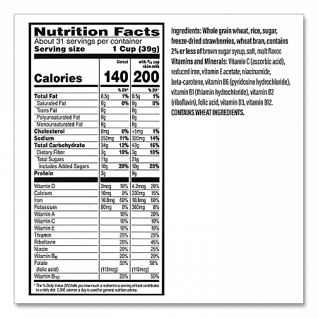 Special K with Berries Cereal, 2 Bags/Box, 43 oz Box (22002625)