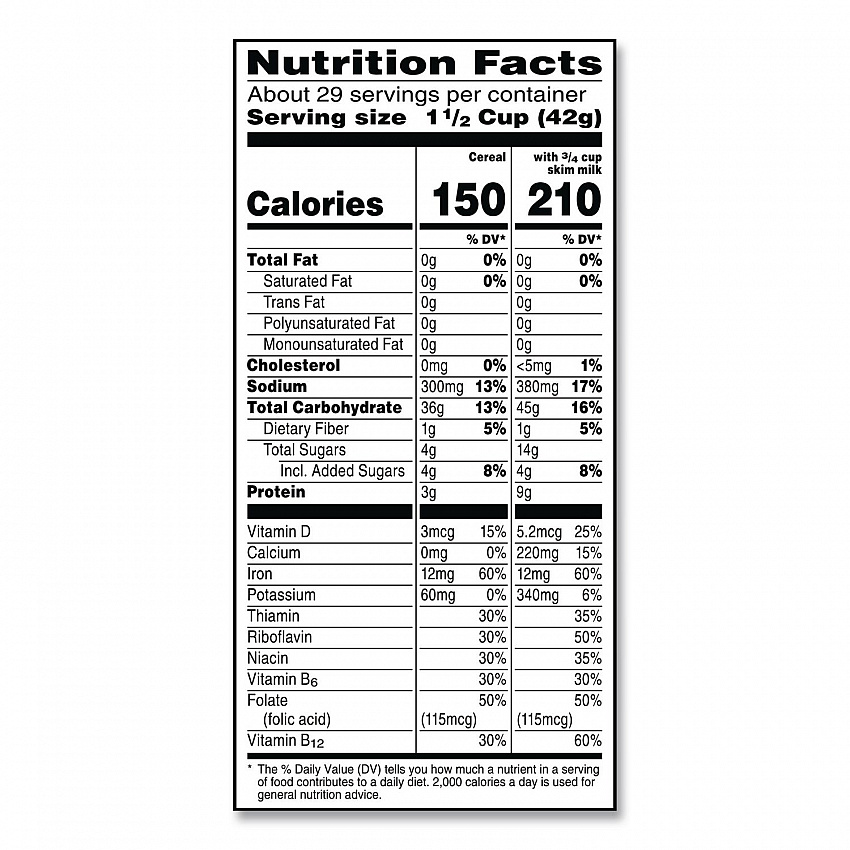 Corn Flakes Cereal,  2 Bags/Box,  43 oz Box (22002626)
