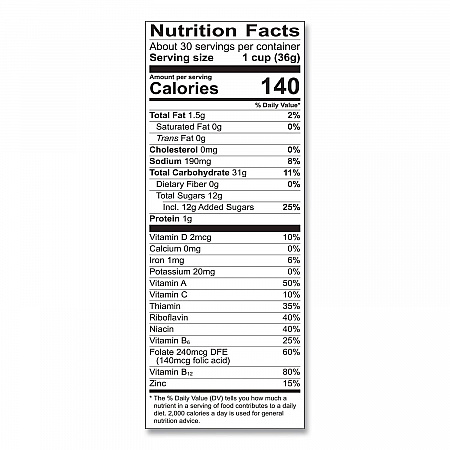 Fruity Pebbles Crispy Rice Cereal, 2 Bags/Box, 38 oz Box (22002627)