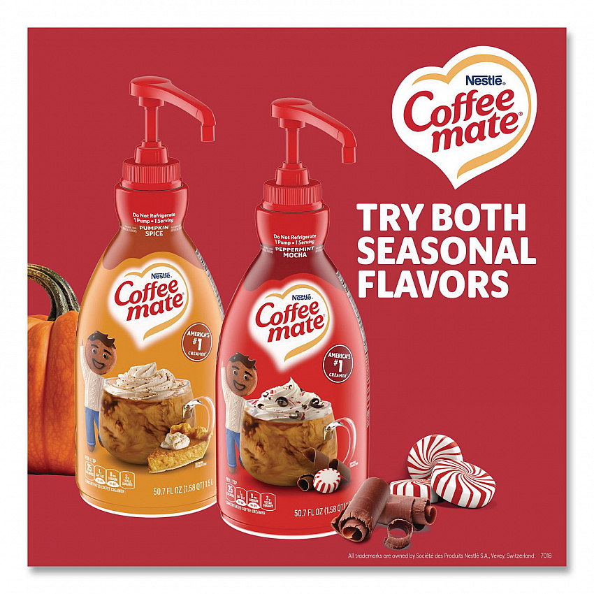 Liquid Creamer, Peppermint Mocha, 1.5 L Pump Bottle (29600)