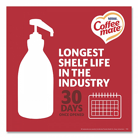 Liquid Creamer, Peppermint Mocha, 1.5 L Pump Bottle, 2/Carton (29600CT)