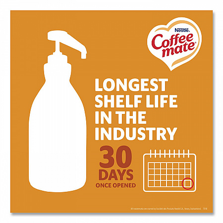 Liquid Coffee Creamer, Pumpkin Spice, 1.5 L Pump Bottle, 2/carton (31460CT)