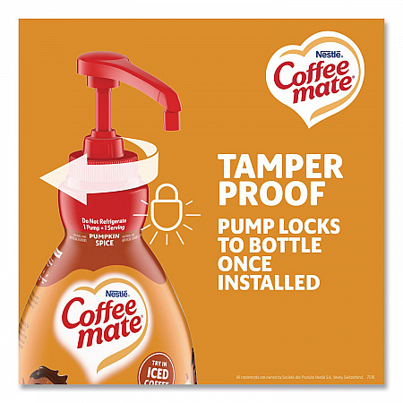 Liquid Coffee Creamer, Pumpkin Spice, 1.5 L Pump Bottle, 2/carton (31460CT)