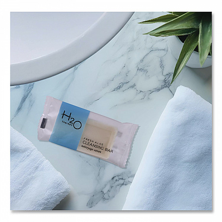 H2O Therapy Soaps, White Tea and Lemongrass Scent, 0.5 oz Bar, 1,000/Carton (007101)
