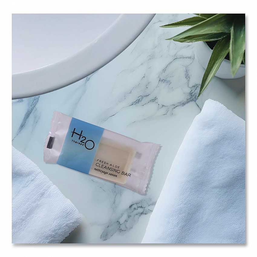 H2O Therapy Soaps, White Tea and Lemongrass Scent, 0.5 oz Bar, 1,000/Carton (007101)