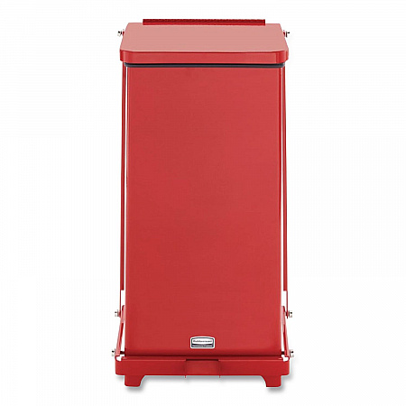 Defenders Heavy-Duty Steel Step Can, 6.5 gal, Steel, Red (ST12EPLRD)