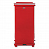 Defenders Heavy-Duty Steel Step Can, 13 gal, Steel, Red (ST24EPLRD)