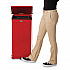 Defenders Heavy-Duty Steel Step Can, 13 gal, Steel, Red (ST24EPLRD)