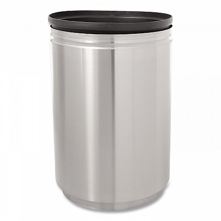Designer Line Eclipse Waste Receptacle, 30 gal, Steel, Stainless Steel (R2030SSPL)