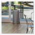 Designer Line Silhouettes Waste Receptacle, 12 gal, Steel, Silver Metallic (SH12EPLSM)