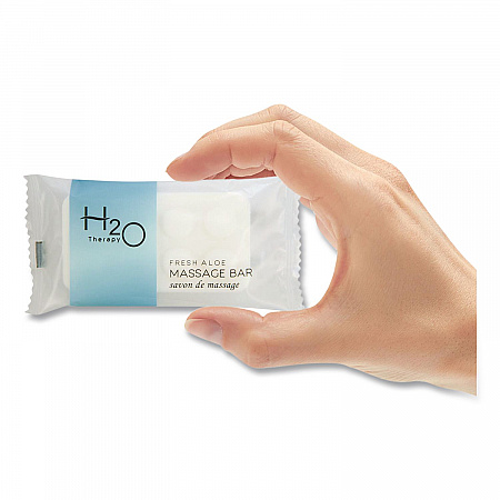 H2O Therapy Soaps, White Tea and Lemongrass Scent, 1.1 oz Bar, 400/Carton (007095)