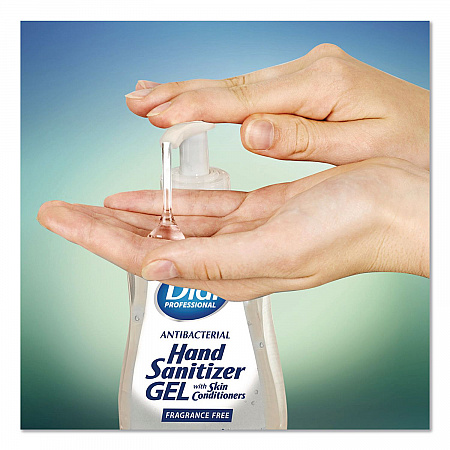 Gel Antibacterial Hand Sanitizer, 11 oz Pump Bottle, Fragrance-Free, 12/Carton (35482)
