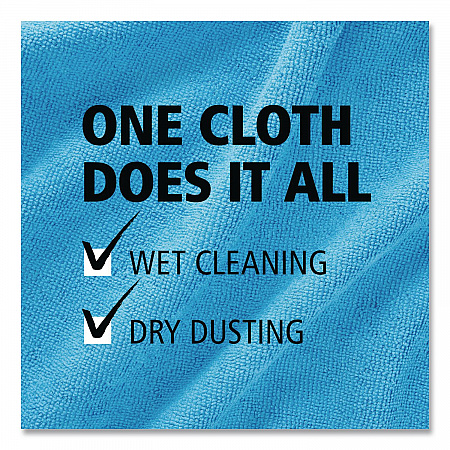 Microfiber Cleaning Cloths, 12 x 12, Red, 24/Pack (1820577)