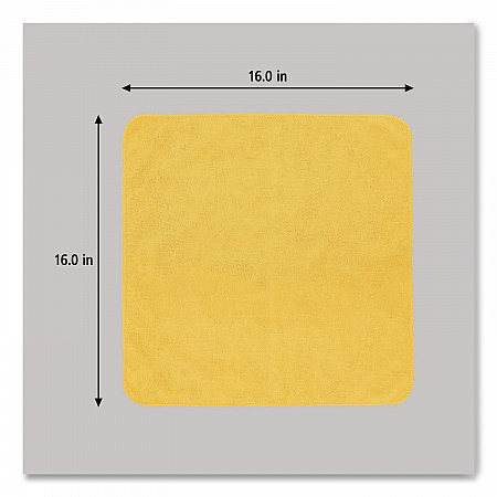 Microfiber Cleaning Cloths, 16 x 16, Yellow, 24/Pack (1820584)