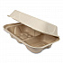 Fiber Hinged Takeout Containers, Hoagie Box, 9.2 x 6.4 x 3, Natural, Paper, 500/Carton (TOSCU34DLFP)