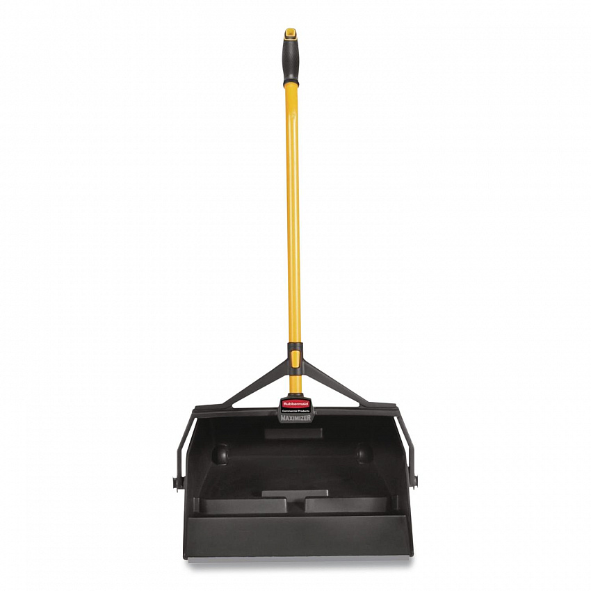 Maximizer Wet/Dry Debris Pan, 16.88 x 29, 29" Handle, Plastic, Yellow/Black (2018806)