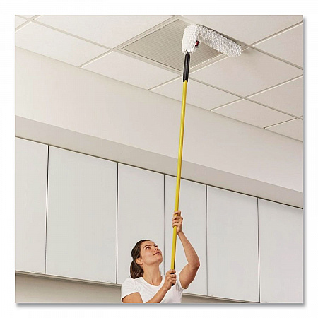 HYGEN Quick-Connect Microfiber Dusting Wand Sleeve, White, 6/Carton (Q853WHI)