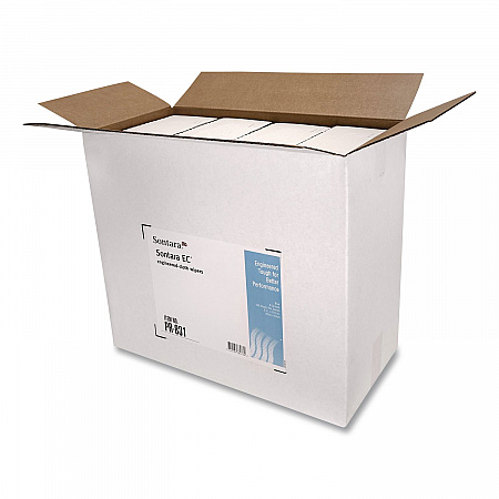 Sontara EC Wipers, 16.5 x 9, Blue, Interfold Dispenser Box, 100 Wipers/Box, 8 Boxes/Carton (PR831)