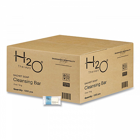 H2O Therapy Soaps, White Tea and Lemongrass Scent, 0.5 oz Bar, 1,000/Carton (007101)